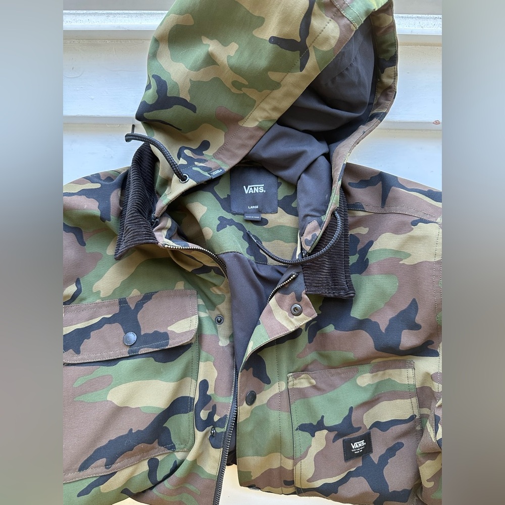 Vans Mens Drill Core MTE Camo Hooded Jacket